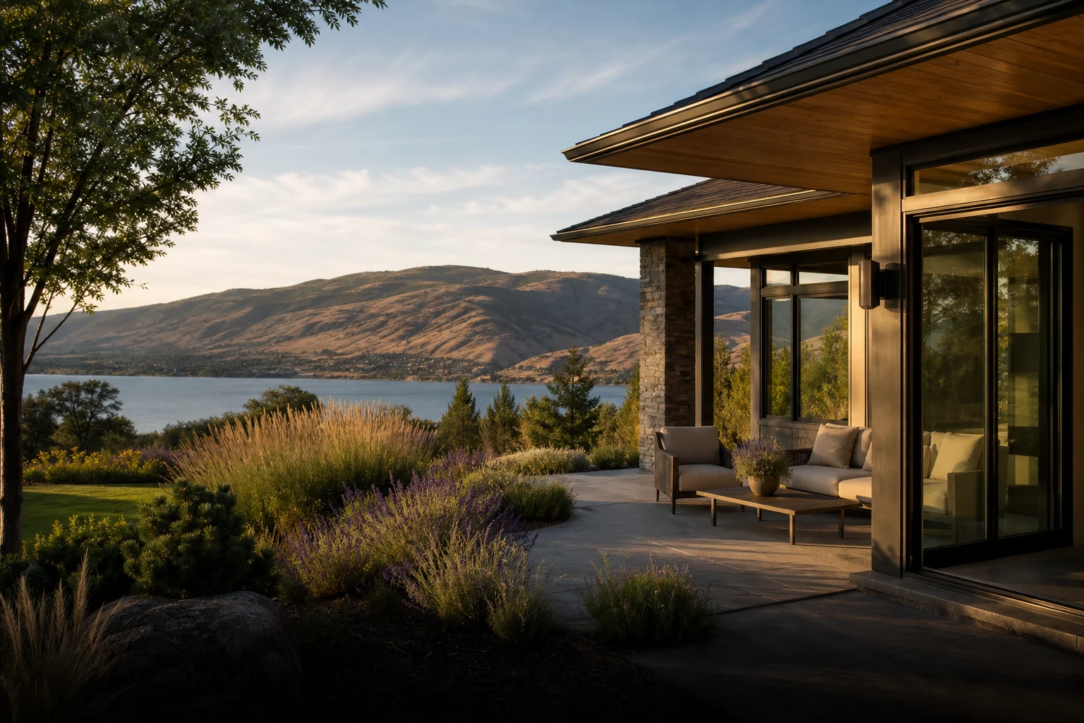 South Okanagan lake-view home example