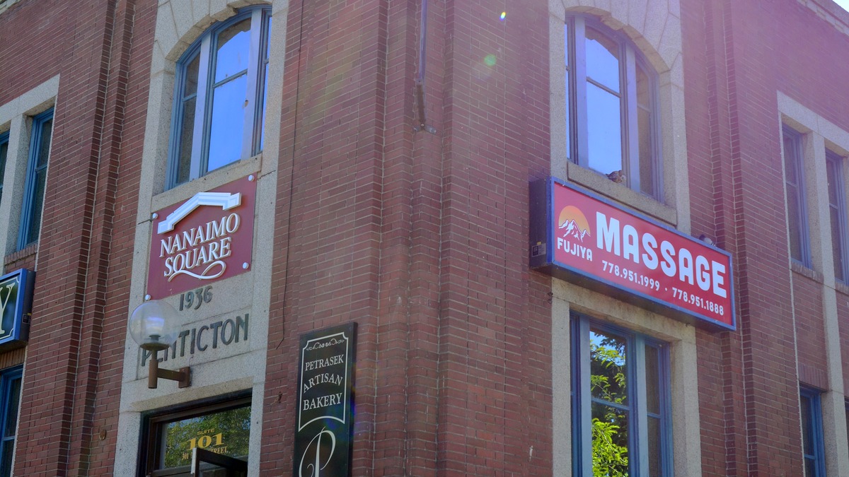 Former Penticton post office building now used as Nanaimo Square shops